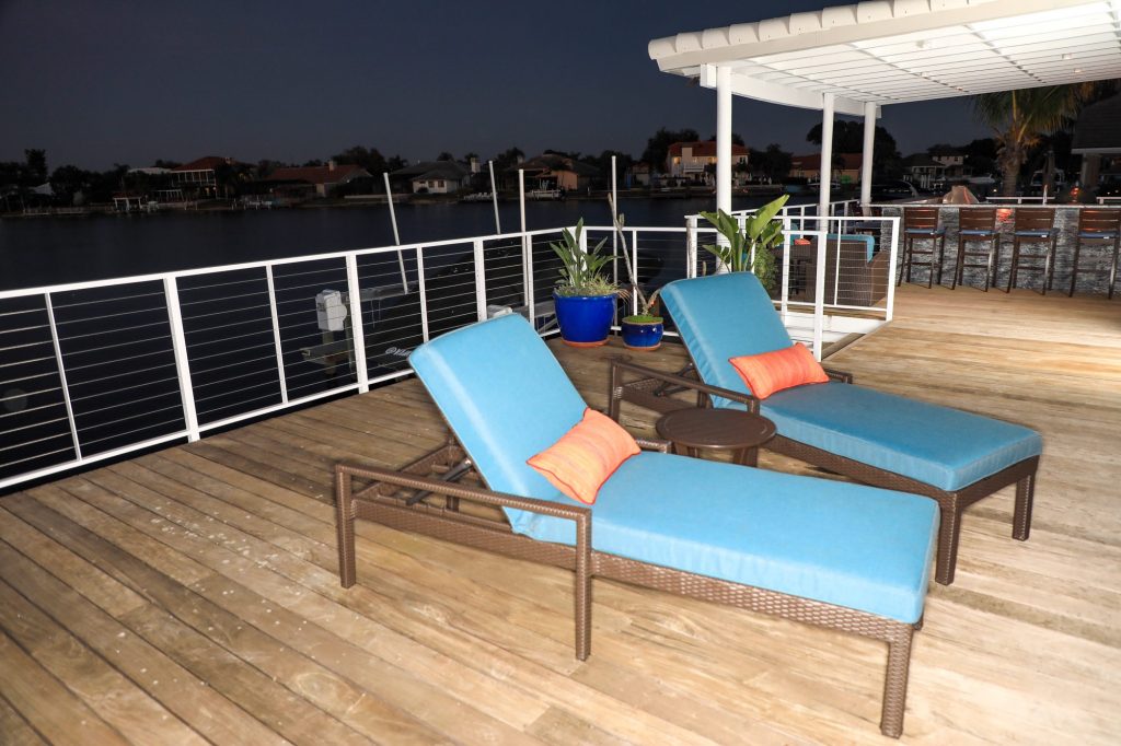 Outdoor Wood Patio Deck And Roof Extension