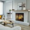 Dimplex Revillusion 36 Inch Herringbone Built In Portrait Firebox With Glass Pane Lifestyle