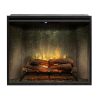 Dimplex Revillusion 36 Inch Weathered Concrete Built In Portrait Firebox With Glass Pane Firebox