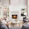 Dimplex Revillusion 42 Inch Herringbone Built In Firebox With Glass Pane Lifestyle