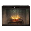 Dimplex Revillusion 42 Inch Weathered Concrete Built In Firebox With Glass Pane