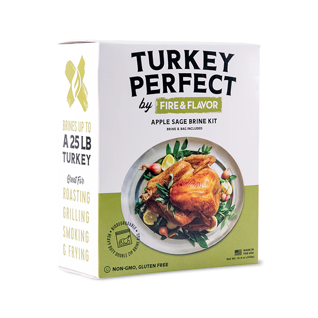 Fire and Flavor Turkey Perfect Brining Bag Marinades FFBB101 - The