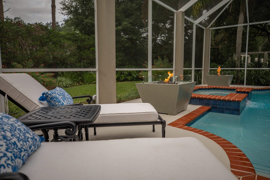 Fire Pit Bowls And Pool Loungers WEB
