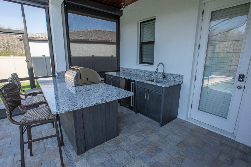 Custom Galley Outdoor Kitchen In Wesley Chapel