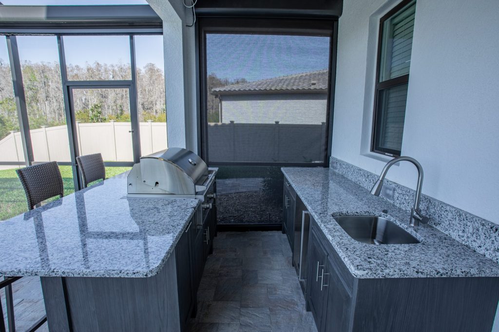 Custom Galley Outdoor Kitchen In Wesley Chapel