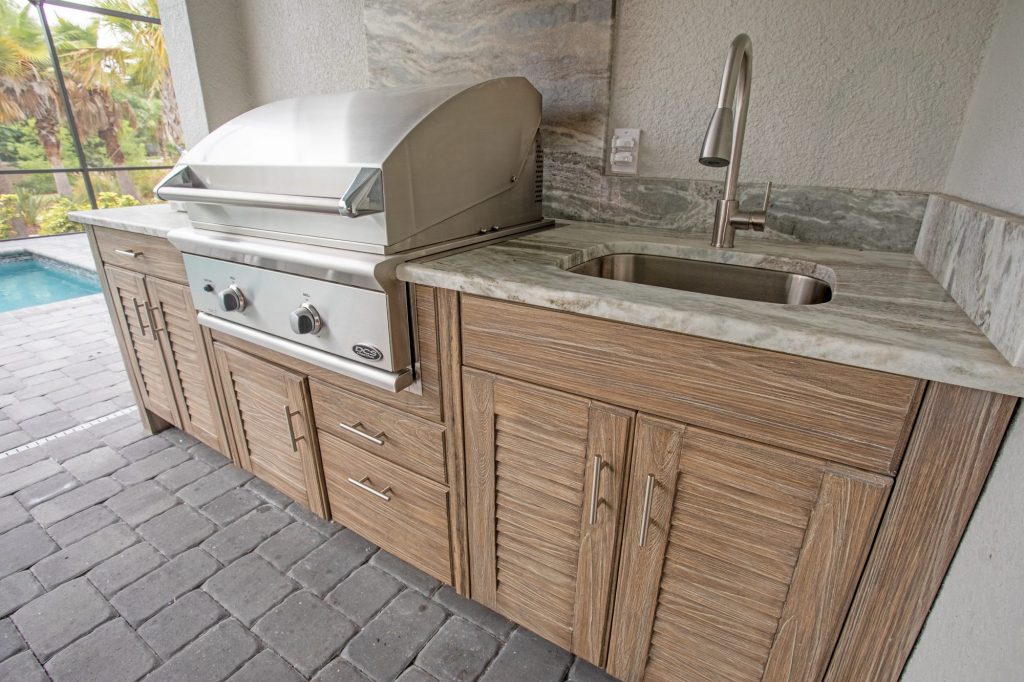 Custom Polymer Outdoor Kitchen In Tampa | Just Grillin Outdoor Living