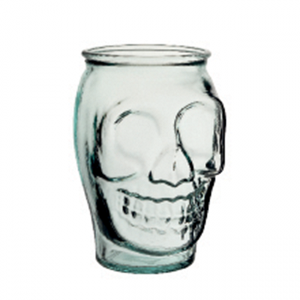 Skull 18 oz. Recycled Glass