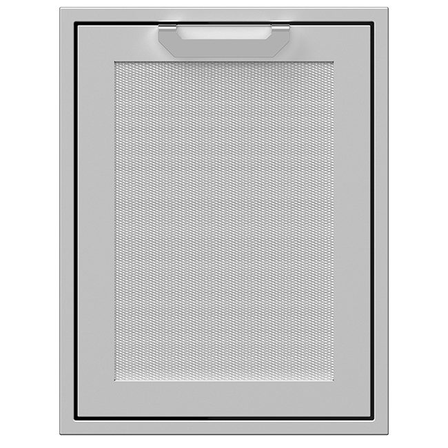 Hestan 20 inch Trash And Recycle Center Storage Drawer Stainless Steel