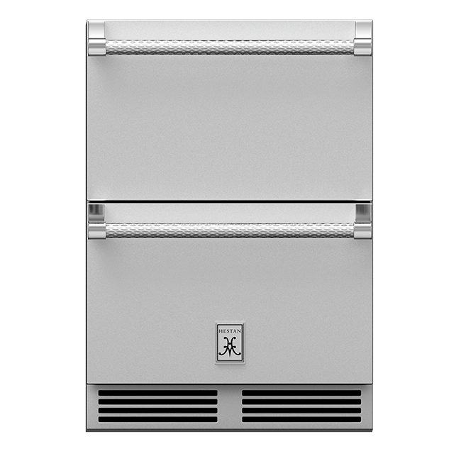 Hestan Outdoor 24-Inch Undercounter Outdoor Refrigerator Drawers Stainless Steel