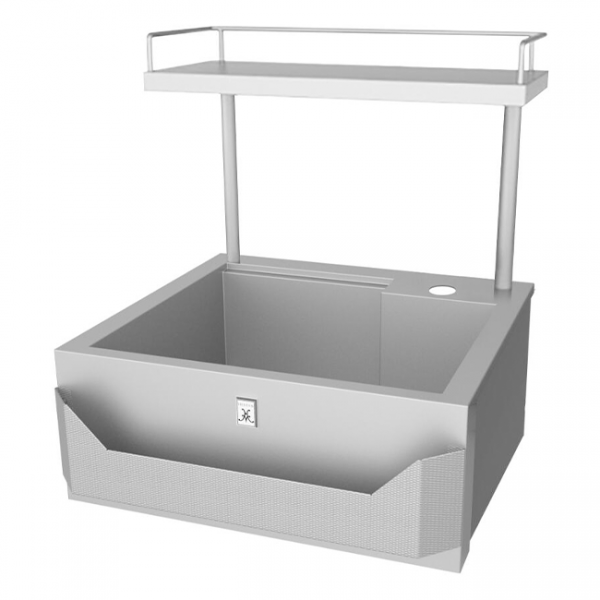 Hestan Outdoor 30-Inch Insulated Sink With High Shelf