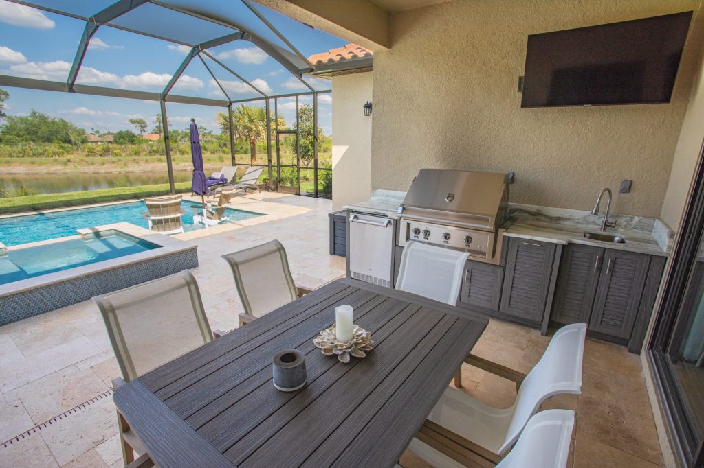 Custom Outdoor Kitchen With Hestan Grill In Tampa | Just Grillin Outdoor Living