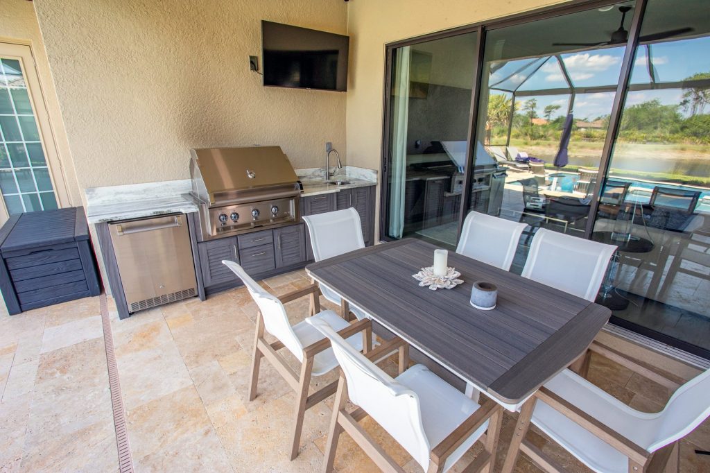 Custom Outdoor Kitchen With Hestan Grill In Tampa | Just Grillin Outdoor Living