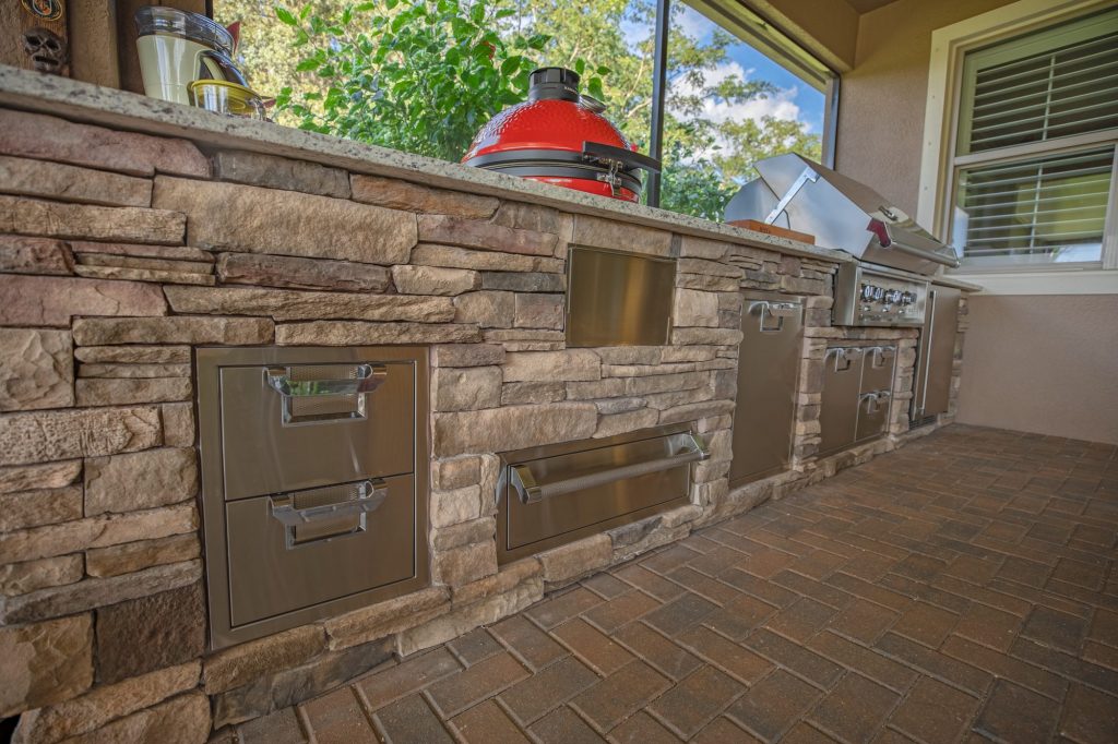 Hestan Outdoor Kitchen Storage Doors and Drawers Riverview