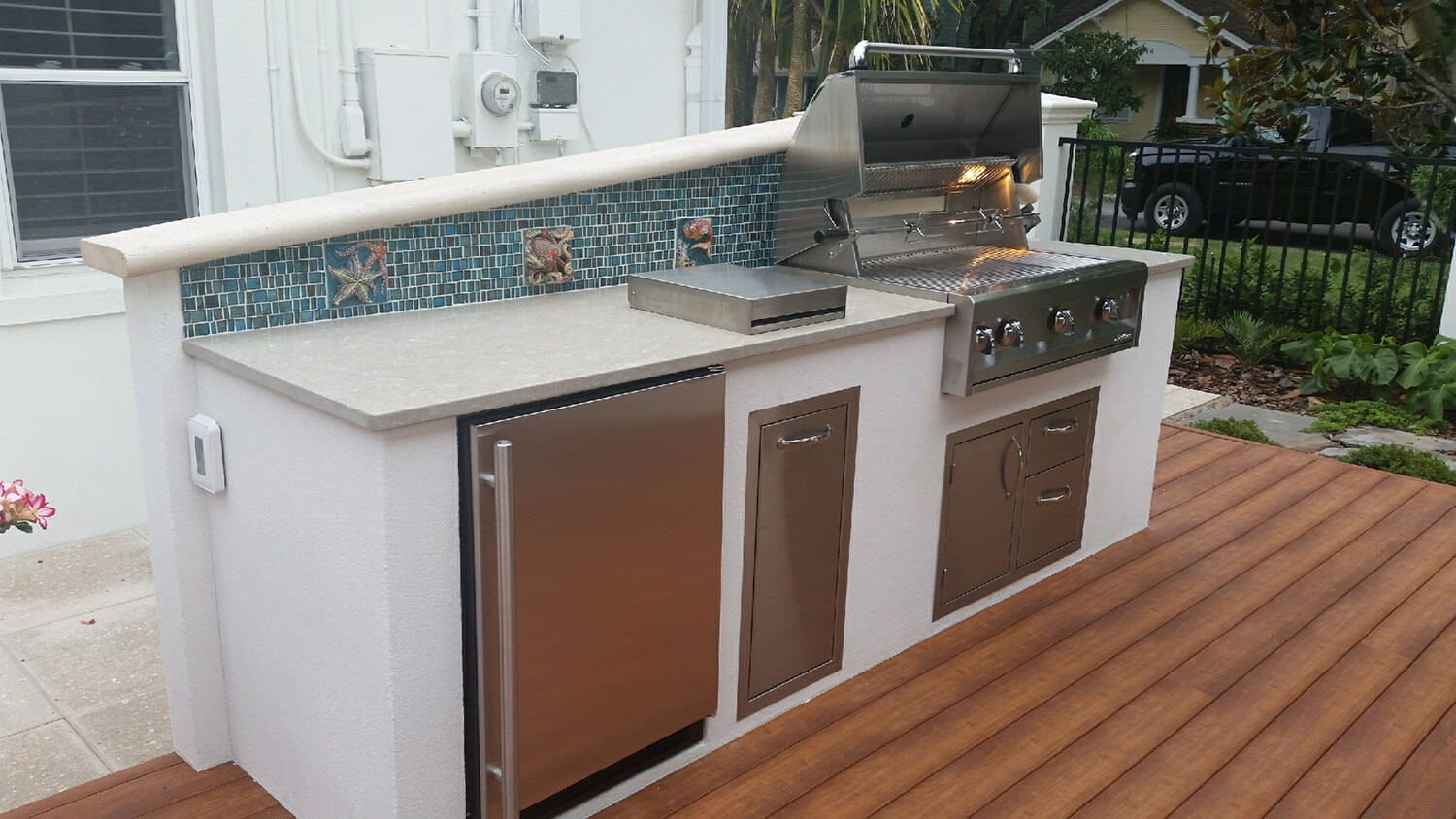Mediterranean Outdoor Kitchen In South Tampa - Just Grillin Outdoor Living