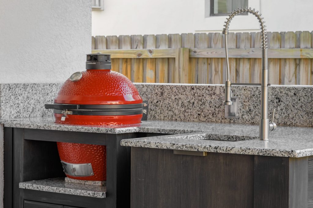 Custom Kamado Joe Outdoor Kitchen In Tampa Just Grillin Outdoor Living