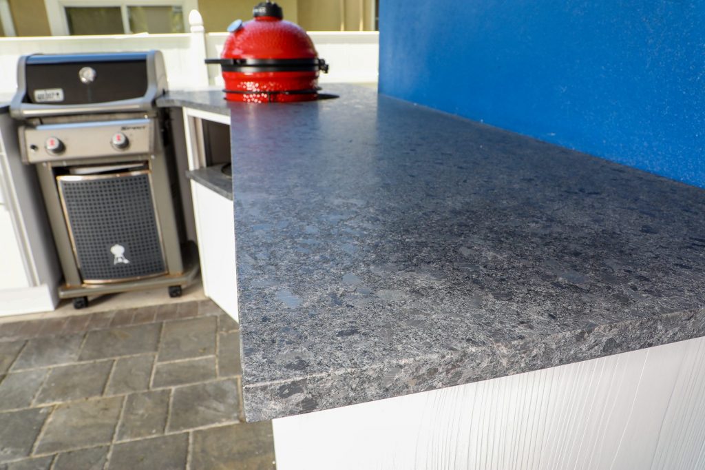 leather granite outdoor kitchen
