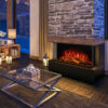 Modern Flames Landscape Pro Multi Sided Electric Fireplace Red Flame