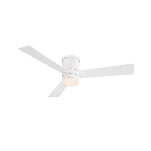Modern Forms Axis Flush Mount 52 Inch Outdoor Fan Matte White