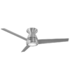 Modern Forms Tip Top Flush Mount 52 Inch Outdoor Fan Brushed Aluminum