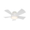 Modern Forms Vox Flush Mount 38 Inch Outdoor Fan Matte White