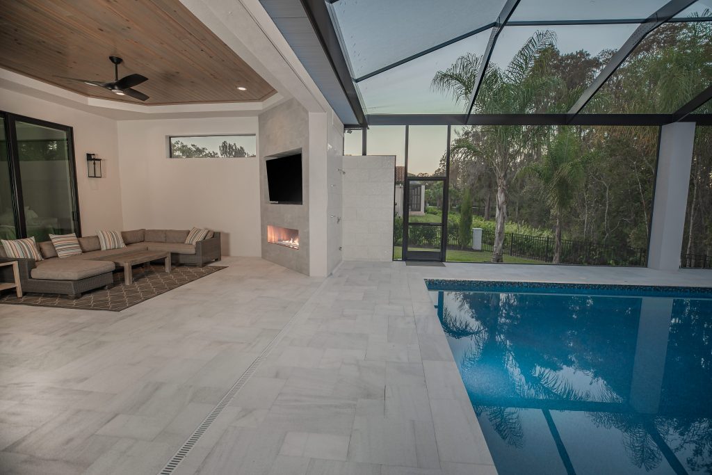 Outdoor Fireplace and Pool Shower Tile WEB