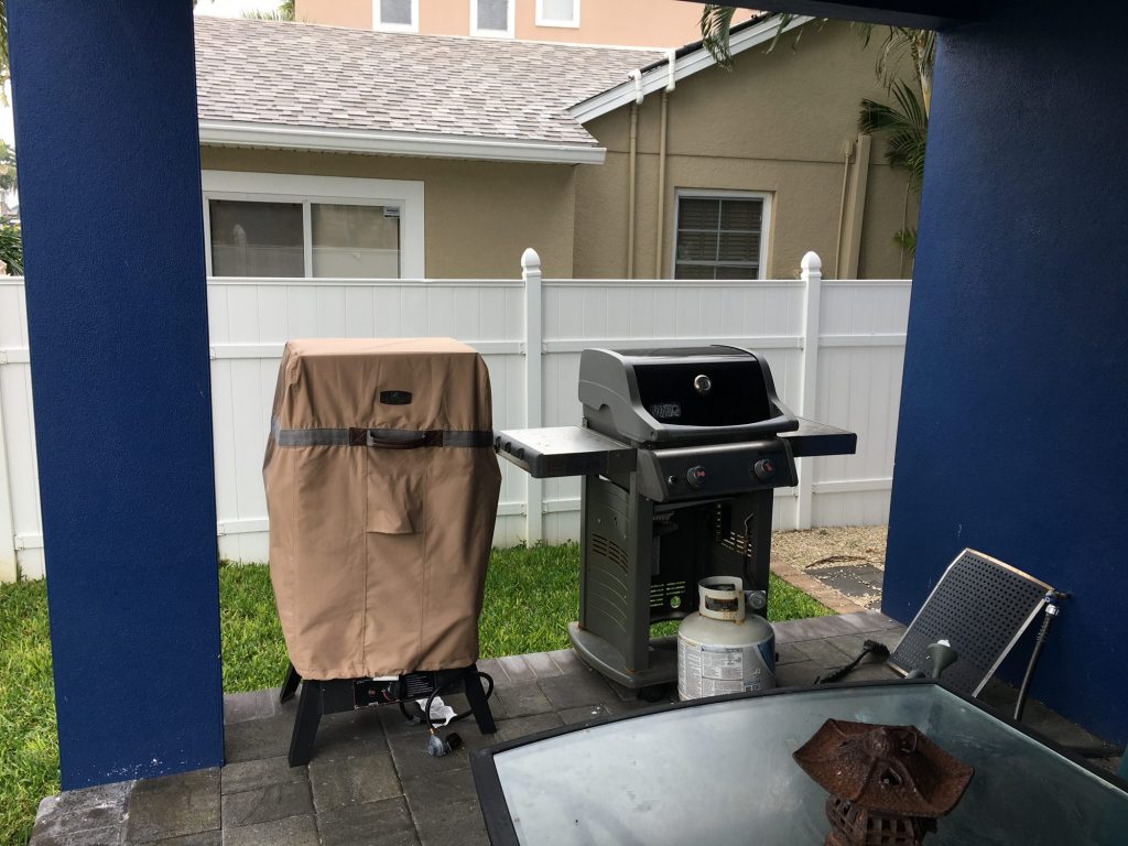 outdoor kitchen before