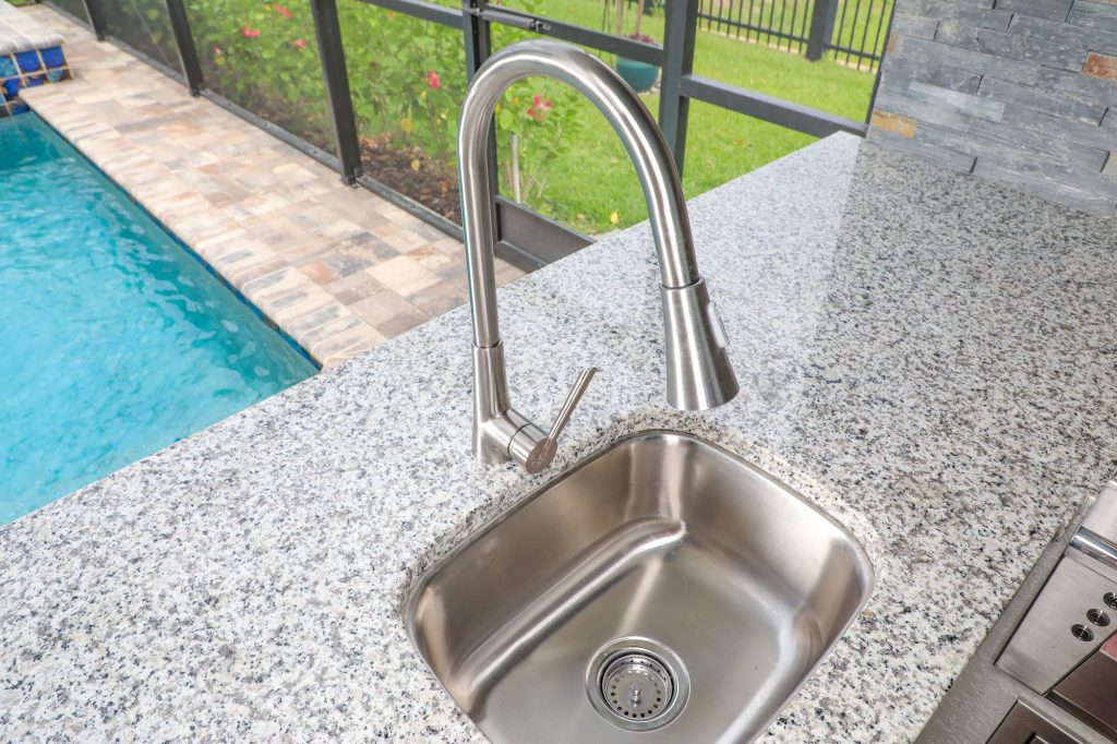 outdoor kitchen sink