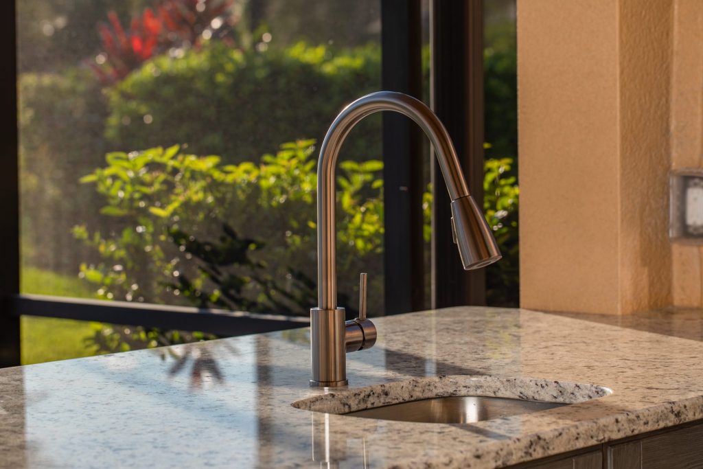Outdoor Kitchen Sink and Faucet in Land o Lakes