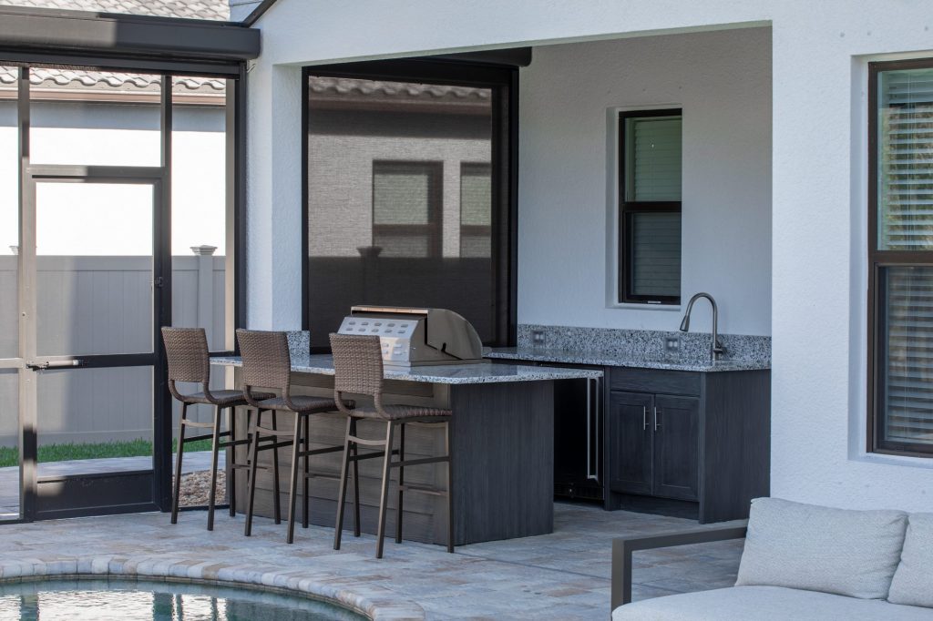 Custom Galley Outdoor Kitchen In Wesley Chapel