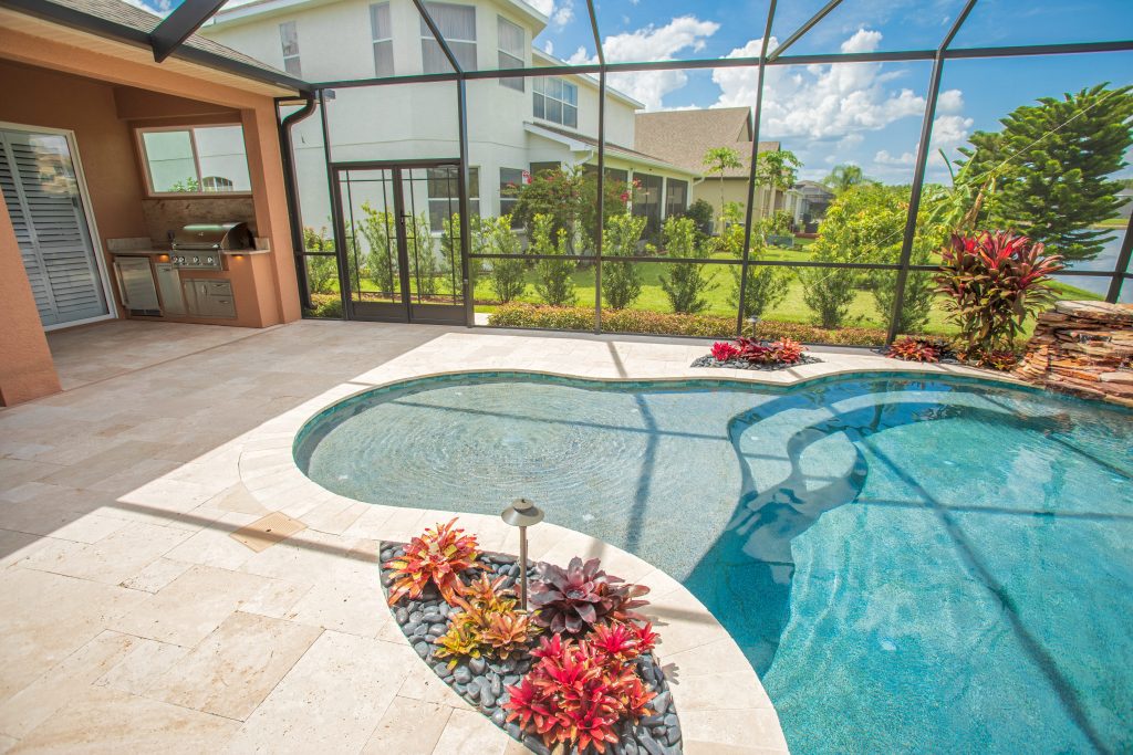 Custom Outdoor Kitchen And Fire Pit | Tampa, Florida