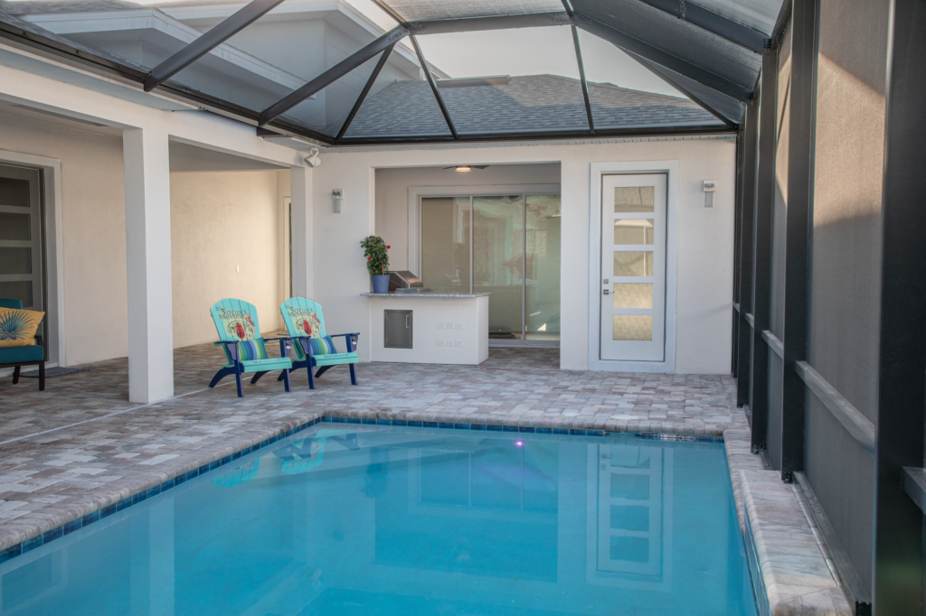 Outdoor Kitchen with Pellet Grill In Wesley Chapel WEB