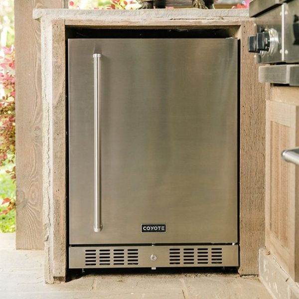 Coyote Outdoor Living 24-Inch Outdoor Rated Refrigerator