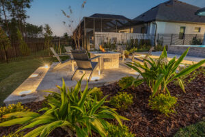 Patio Extension With Lighting and Fire Pit Builder Tampa Florida WEB