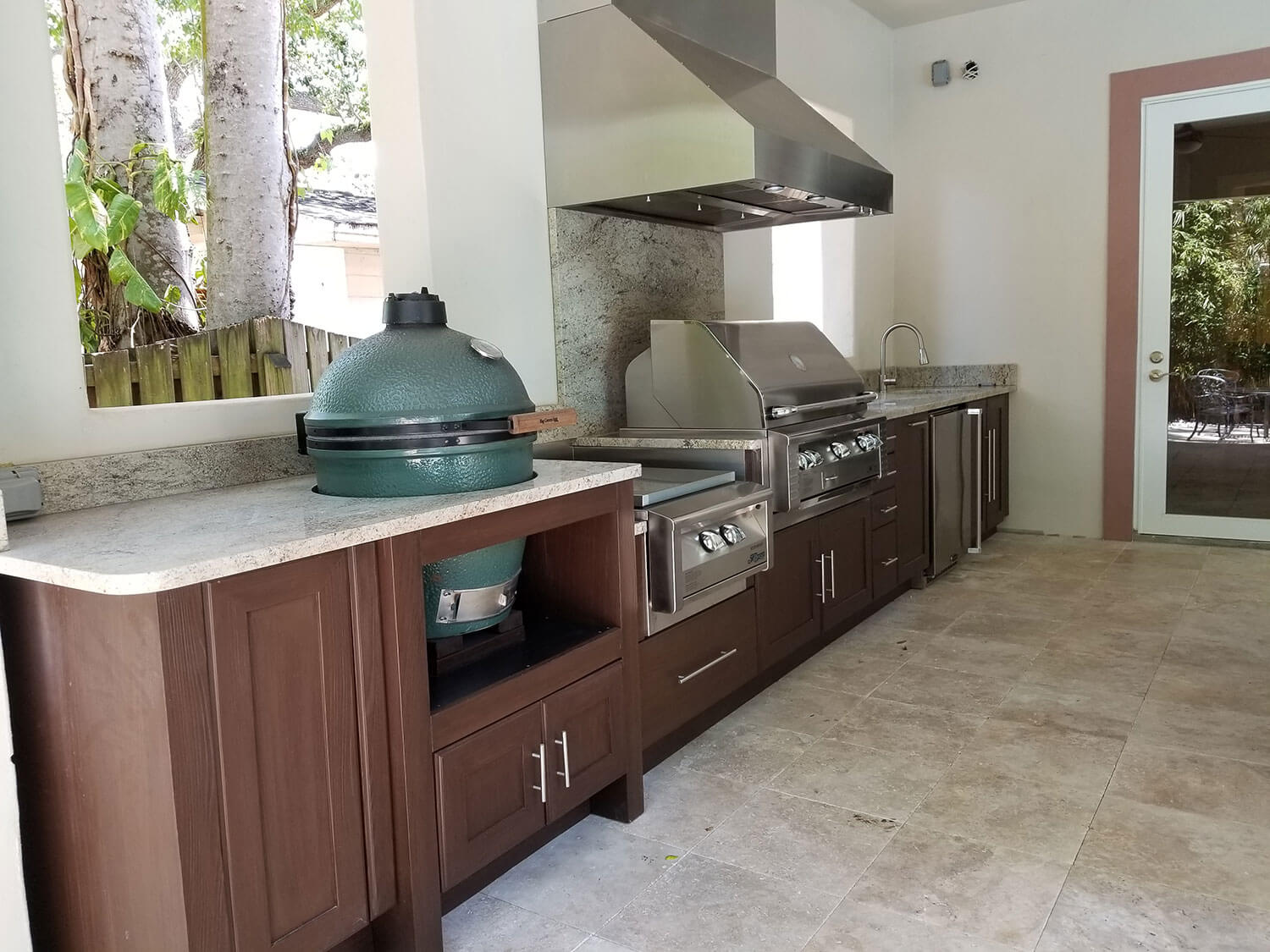 Extended Linear Outdoor Kitchen In South Tampa - Just Grillin Outdoor