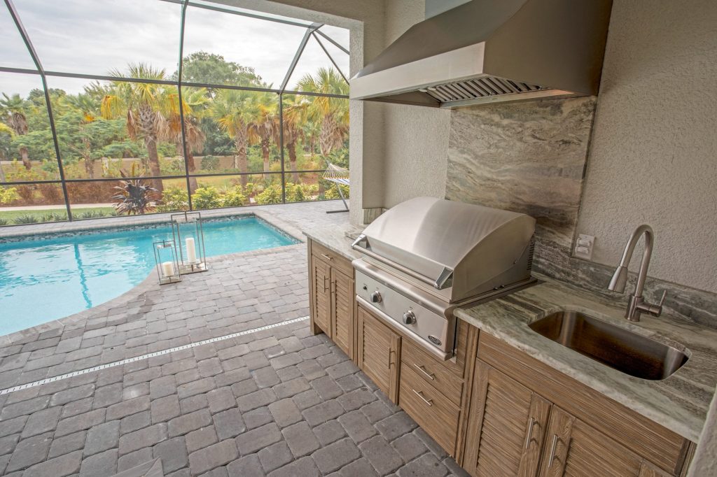 Custom Polymer Outdoor Kitchen In Tampa | Just Grillin Outdoor Living