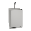 U-Line 24 Inch Stainless Keg Refrigerator with Reversible Hinge