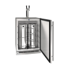 U-Line 24 Inch Stainless Keg Refrigerator with Reversible Hinge