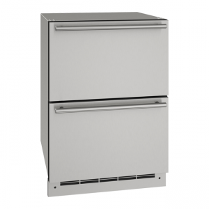 U-Line 24 Inch Stainless Outdoor Refrigerator Drawers