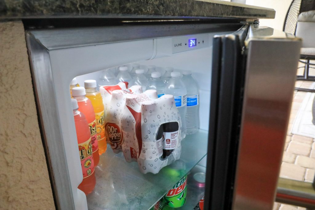 outdoor kitchen fridge