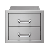Vintage Grills 15-Inch Double Storage Drawers