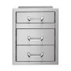 Vintage Grills 15-Inch Double Storage Drawer With Utensil Drawer