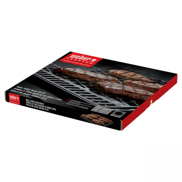 Weber Crafted Dual Sided Sear Grate Packaging