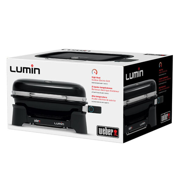 Weber Lumin Electric Grill Packaging