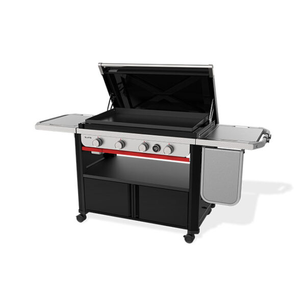 Weber Slate 36 Inch Premium Gas Griddle Extending Side Table Down