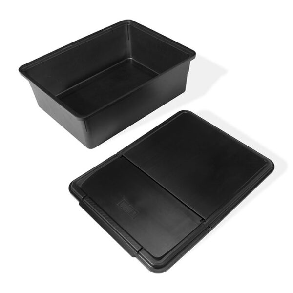 Weber Works Outdoor Storage Bin for Slate Griddles Lid Off