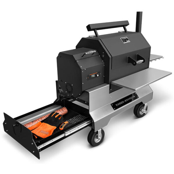 Yoder Smokers YS640s Competition Cart Pellet Grill with Storage Drawer