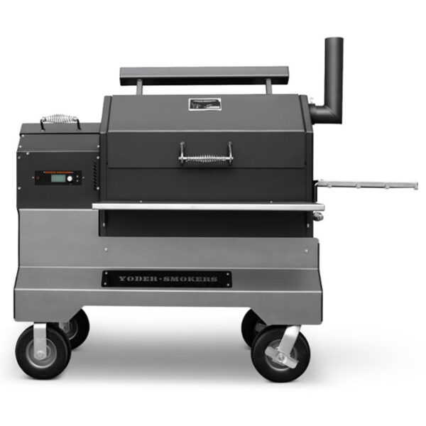 Yoder Smokers YS640s Competition Cart Pellet Grill with Storage Drawer Closed