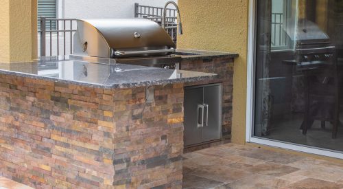 Custom Stone Outdoor Kitchen In Lutz, Florida | Just Grillin Outdoor Living