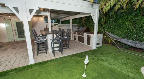 Custom Outdoor Kitchen and Custom Dining Table in Anna Maria Island Florida WEB