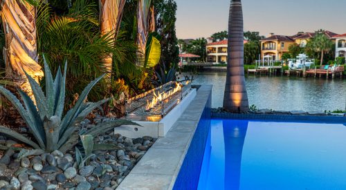 Custom Pool Water Fire Feature Installer Tampa Florida WEB